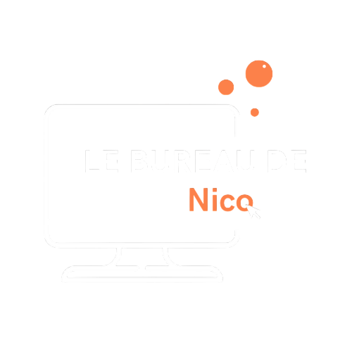 Logo bureau de nico blanc